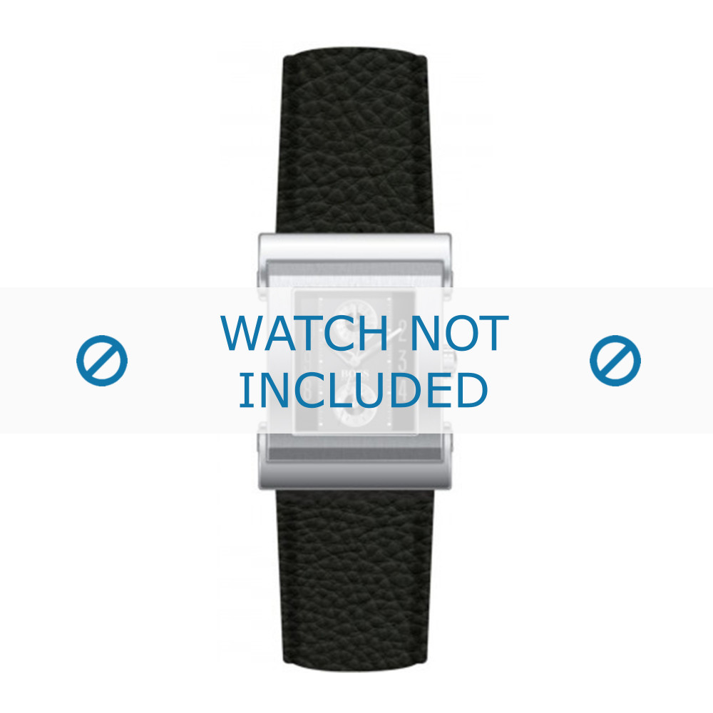 BOSS - Bracelet Apple Watch en cuir noir