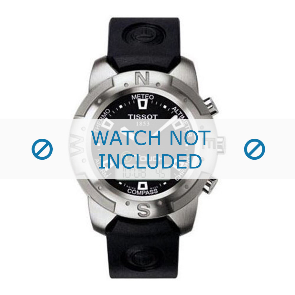 Bracelet de montre Tissot T33159851 Z253.353 T610014614 Caoutchouc 20mm