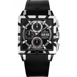 Bracelet de montre Edox 348349-01105 / 222193 Caoutchouc Noir 27mm