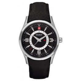 Bracelet de montre Swiss Military Hanowa 06-6155.04.007 Cuir Noir