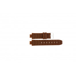 Jacques Lemans bracelet de montre 1-1696 / BK-2892 Silicone Brun 12mm