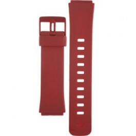 Bracelet de montre Casio 10224495 / LA-2001-4A Plastique Rouge 19mm