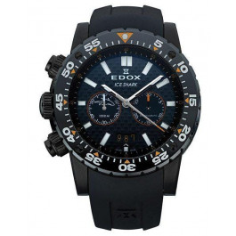 Bracelet de montre Edox 10301 / Loc-22 Caoutchouc Noir