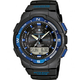 Bracelet de montre Casio SGW-500H / SGW-500H2BVER Caoutchouc Noir 18mm