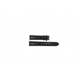 Bracelet de montre Universel 119R.01 Cuir Noir 12mm