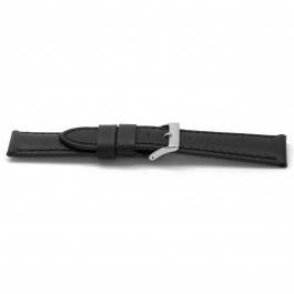 Bracelet de montre Universel K122 Cuir Noir 28mm