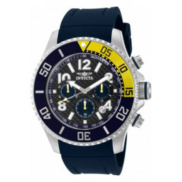 Bracelet de montre Invicta 13728 Caoutchouc Noir