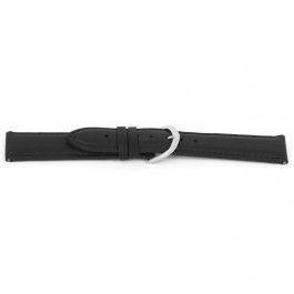 Bracelet de montre Universel E144 Cuir Noir 16mm