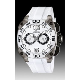 Bracelet de montre Lotus 15791 1 Caoutchouc Blanc 22mm Bracelet de montre Lotus 15791 1 Caoutchouc Blanc 22mm