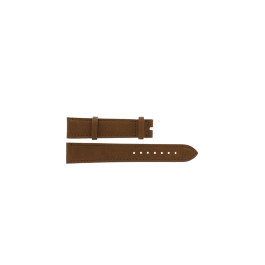 Bracelet de montre Omega 166026 / 032VEST1816O Cuir Cognac 18mm