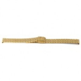 Bracelet de montre Prisma 1691 Acier inoxydable Plaqué or 16mm