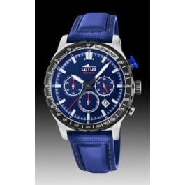 Bracelet de montre Lotus 18587-2 / 18588 Cuir Bleu 22mm