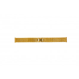 Bracelet de montre Universel 2-584-017 Acier Plaqué or 16mm