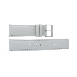 Lacoste bracelet de montre 2000497 / LC-29-3-14-0156 Cuir Blanc 22mm + coutures blanches