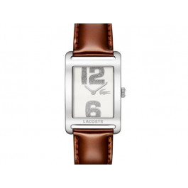 Lacoste bracelet de montre 2000676 / LC-51-3-14-2261 Cuir Brun 20mm + coutures brunes