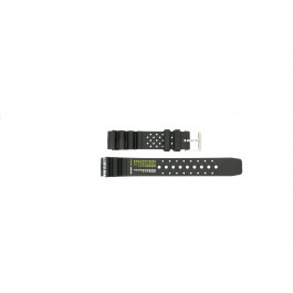 Bracelet de montre Universel 285.S Caoutchouc Noir 18mm