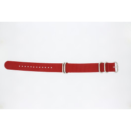Bracelet de montre Universel 409.06.22 Textile Rouge 22mm