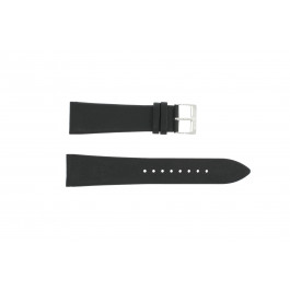Bracelet de montre Junghans 42050-4963 / 030/4942.00/222987 Cuir Noir 22mm