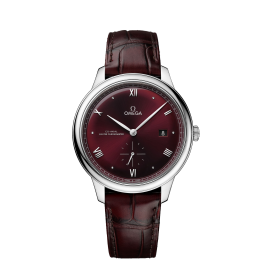 Bracelet de montre Omega 032Z016838 / 43453412102001 / 43413412011001 / De Ville Peau de crocodile Rouge 19mm