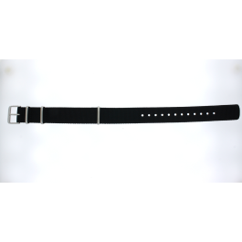 Bracelet de montre Seiko 4R35-05A0 / SRPG09J1 / L0LL011J0 Nylon Noir 20mm