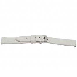 Bracelet de montre Universel H501 Cuir Blanc 22mm