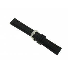 Bracelet de montre Universel 5809 Silicone Noir 20mm