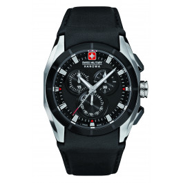 Bracelet de montre Swiss Military Hanowa 6-4191.33.007 Cuir Noir 24mm