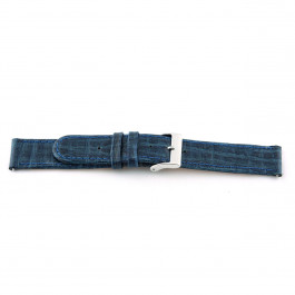 Bracelet de montre Universel E600 Cuir Bleu 16mm
