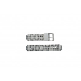 Bracelet de montre Lacoste LC-46-1-29-2224 / 609302262 / 2010532 Silicone Blanc 14mm