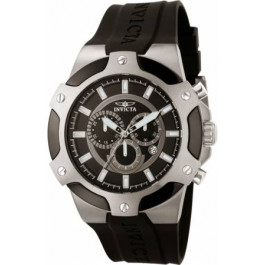 Bracelet de montre Invicta 7342.01 Cuir/Plastique Noir