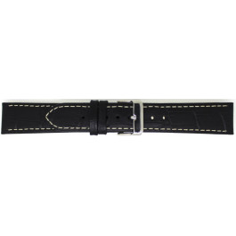 Bracelet de montre Universel 808.01.22 Cuir Noir 22mm