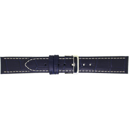 Bracelet de montre Universel 808.05.22 Cuir Bleu 22mm