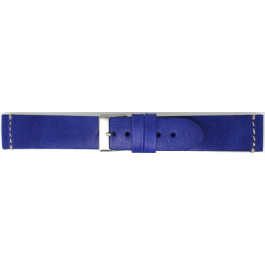 Bracelet de montre Universel 845.16.22 Cuir Bleu 22mm