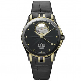 Bracelet de montre Edox 85012 Cuir Noir