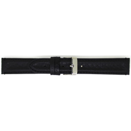 Bracelet de montre Universel 891.01.22 Cuir Noir 22mm