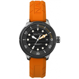 Bracelet de montre Nautica A16598G Caoutchouc Orange 22mm