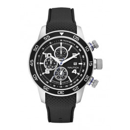 Bracelet de montre Nautica A20101G Silicone Noir 22mm