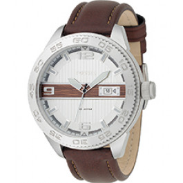 Bracelet de montre Fossil AM4217 Cuir Brun 22mm