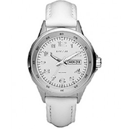 Bracelet de montre Fossil AM4336 Cuir Blanc 18mm
