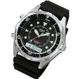 Bracelet de montre Casio AMW-320C / 70368314 Caoutchouc Noir 22mm