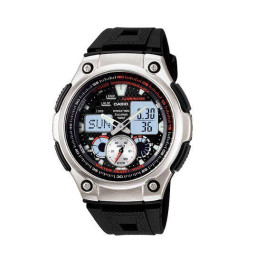 Bracelet de montre Casio AQ-190 / 10331223  Plastique Noir