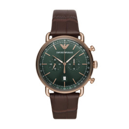 Bracelet de montre Armani AR11334 Cuir Brun 22mm