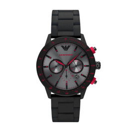 Bracelet de montre Armani AR11392 Caoutchouc Noir 22mm