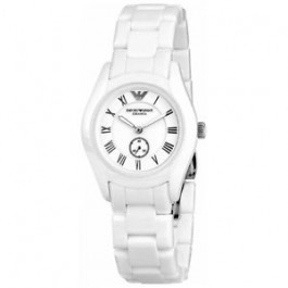 Bracelet de montre Armani AR1405 Céramique Blanc 18mm