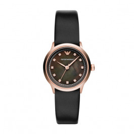 Bracelet de montre Armani AR1802 Cuir Noir 14mm