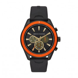 Bracelet de montre Armani Exchange AX1821 Silicone Noir 22mm