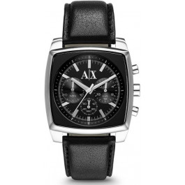 Bracelet de montre Armani Exchange AX2250 Cuir Noir 24mm