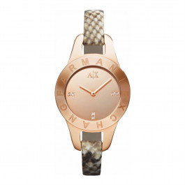 Bracelet de montre Armani Exchange AX4129 Cuir Brun 8mm