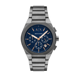 Bracelet de montre Armani AX4182 / Exchange Acier Noir 16mm