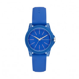 Bracelet de montre Armani Exchange AX4360 Silicone Bleu 20mm